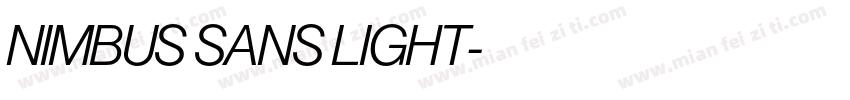 NIMBUS SANS LIGHT字体转换